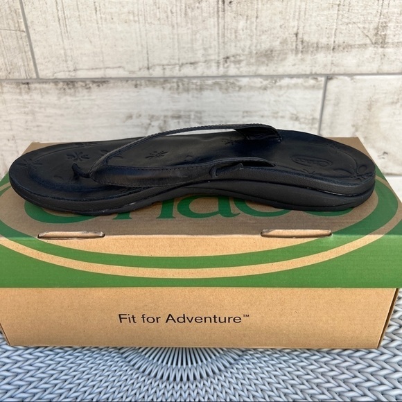 Chaco Locavore Ecotread Black Flip Flop Sandals Brand New in Box - Picture 3 of 10